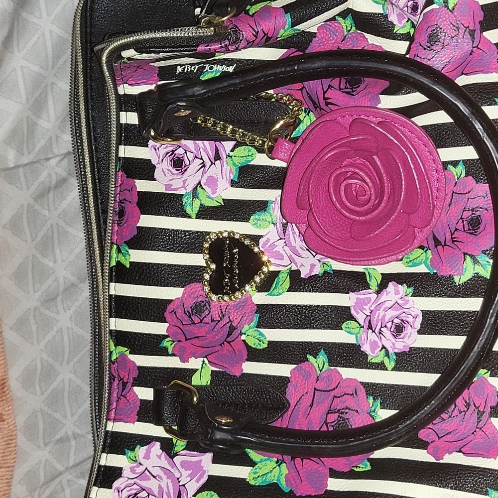 Rose Betsey Johnson Purse